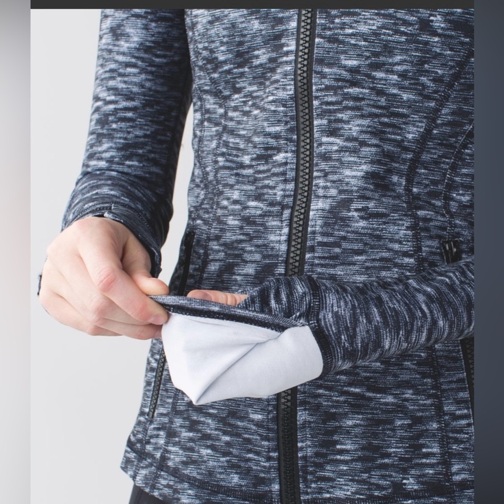 Lululemon Define Jacket Dramatic Static White / B… - image 5